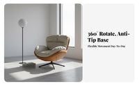 rotate enveloping seat Chair Modern Minimalist rotate Barrel Chair Ergonomic Shape Oversized for Homeowners, Bedroom