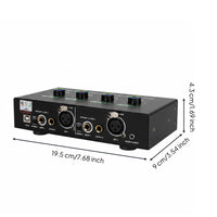 Reverb Mic Amplifier Metal Shell 48V Spirit Power Preamp Compact for Podcasters