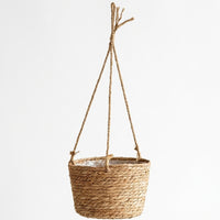 Home Decoration Plant Pots for Indoor Plants, Handwoven Seagrass Woven Hanging Basket with Jute Rope, Indoor Plant Pot, Plant Basket Gift Idea