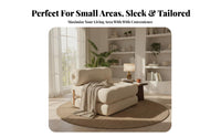 Foldable Single Lounger Two-wayUse Pull-Extendable Sleeper Armchair Configurable Minimalist Design for Young Adults, Living Room