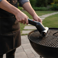 Steel Bristle Power Brush Long Handle Cleaning Tool for Outdoor Cooking