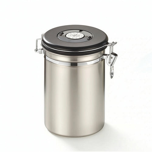 Coffee Canister with Scoop Sealed Coffee Canister High Quality for Pantry
