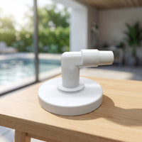 Compact Vacuum Plate with Elbow Resistant Skimmer Vacuum Plate in-Ground Pool Accessory Compatible