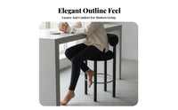 Kitchen Island Stool Luxury Design Pedestal High Stool with Supportrest Modern Design Padded Seat for Bar Owners, Adults