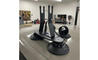 Suction Cup Mounting Bracket Matte Black Fixture Hardware Industrial Finish