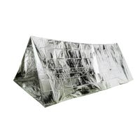 Reflective Emergency Tent with Aluminum Foil Compact Emergency Survival Tent Foldable Survival Shelter Portable for Survivalists