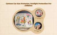 Retractable car sunshade with suction