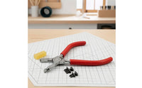 Leather Punching Plier Clamp-Style Leather Punching Tool with Replaceable Head Pliers Hand-Operated Heavy Duty