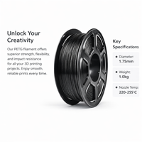 PETG 3D Printer Filament 1.75mm 1KG Spool, High Strength Material for FDM Printers, Dimensional Accuracy +/- 0.02mm for Prototyping