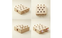 Cat Puzzle Box Solid Wood Wooden Cat Puzzle Sturdy for Indoor Cats