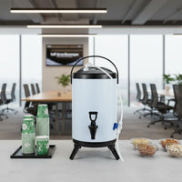 Automatic Water Refill Dispenser Large Capacity Milk Tea Insulation Barrel Hot and Cold Beverage Urn Portable Handle for Parties