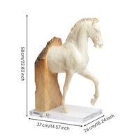 Horse Sculpture with Acrylic Base Modern-Timeless Equine Sculpture Figurine for Lobby