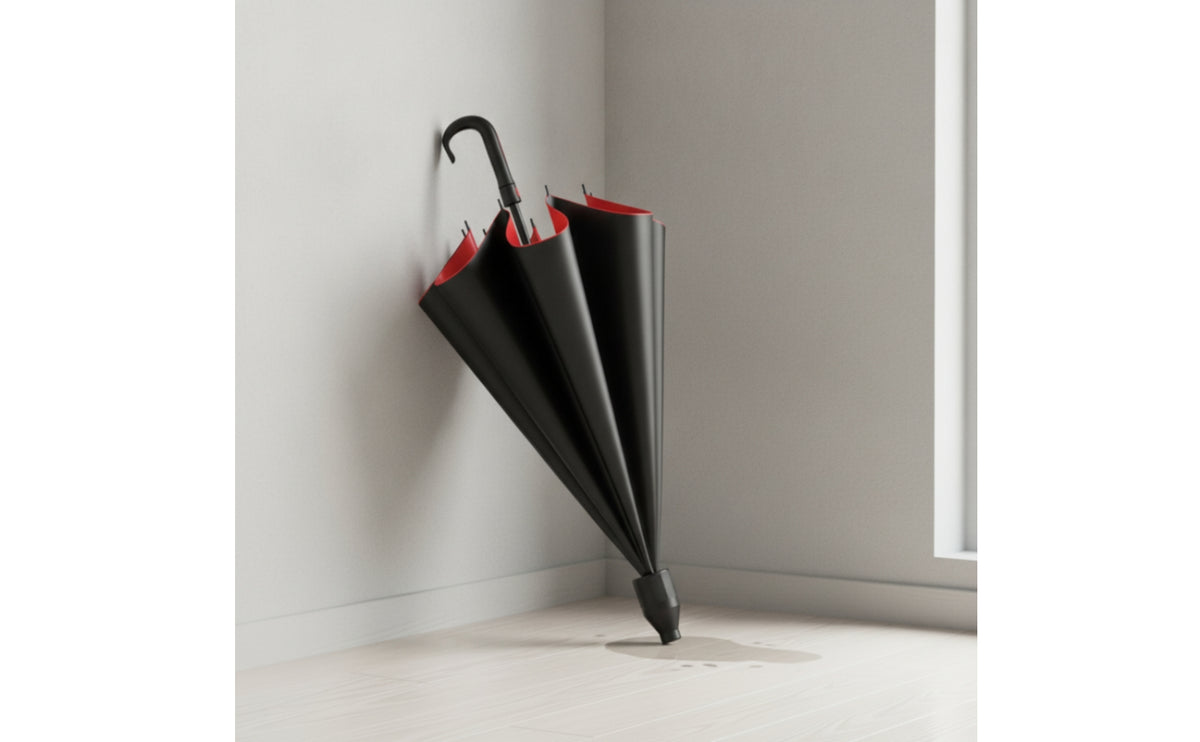 Waterproof Umbrella with Cover Large Umbrella with J-Handle Straight-Handled Sturdy for Golfers, Travel