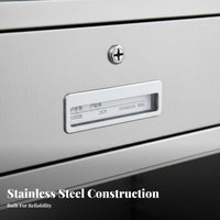 Medical Instrument Cabinet Resistant Stainless Steel Cabinet Rust-Resistant Steel Storage Locker for Pharmacists, Lab Technicians