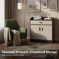Modern Sideboard Cabinet Italian Design Dining Room Storage Cabinet Multi-Functional Kitchen Buffet Server for Homeowners, Families, Home Bar, Hallway