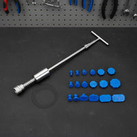 Paintless Dent Repair Tool Kit Strong Adhesion Paintless Dent Repair Kit Crossbar Slide Hammer Puller 2 in 1 Design for DIYers