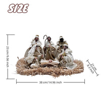 Resin Nativity Scene Christmas Ornament for Holiday Decor