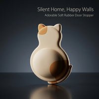 Door Handle Wall Protector for Kids, Soft Rubber Stop Behind Silicone Bumper, Cute Home Decor Noise Reduction Pad