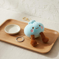 Cute Dumpling Stuffed Keychain Kawaii Aesthetic Stuffed Bun Charm Gift Idea for Keys