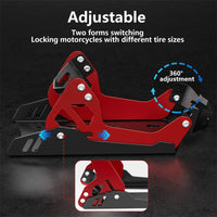 Motorcycle Front and Rear Wheel Stand Parking Rack