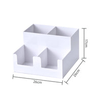 Cup Lid Holder with Compartments Compact Countertop Organizer Multifunctional
