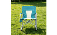 Folding Rocking Chair Padded High-Back Camping Chair Portable for Campers, Anglers, Tailgating, Patio
