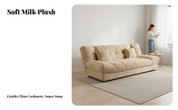 French design fluffyLike Folding Sofa Bed double-purposeUse transformable Couch Space-Saving Home Seating firm density Foam for Apartment Dwellers, Students, Homeowners, Living Room, Small Apartments, Studio, Lounge Area