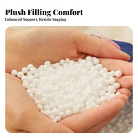 Frameless plush Couch Lie-Flat Design Single-Seat Lounger Small Space suitable Easy Setup for Apartment Dwellers, Young Adults