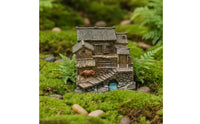 Looking Miniature House Ornament | Hand-Painted, House Ornament with Tiled Roof, for serving tray
