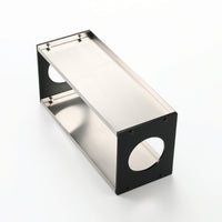 Desktop Storage Rack with Acrylic Panels Compact Countertop Shelf Organizer