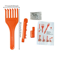 Leaf Rake with Adjustable Joint Handheld Garden Hand Rake Portable for Yard Work