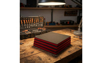 Foam Insert Black-and-Red Layered Foam Insert Textured Storage Padding