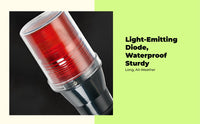 Waterproof red-blue LED motorcycle light