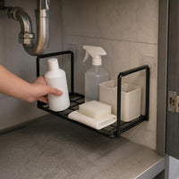 Under-Sink Bathroom Storage Rack Wall-Mounted Basin Organizer for Toilet and Washroom