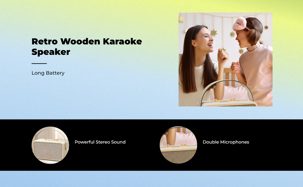 Karaoke mic with subwoofer