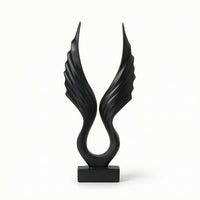 Wing Sculpture Minimalist Tabletop Sculpture Vertical for Living Room