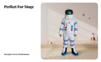 Astronaut Jumpsuit with Helmet Reflective Visor Astronaut Jumpsuit Set for Boys