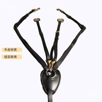 马术装备马胸带低头革牛皮胸带低头革前胸带马鞍配件 黄铜配件