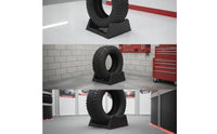 Tire Display Stand Sturdy Car Tire Display Stand Low-Profile Wheel Rim Holder for Showroom