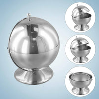 Round Flip Lid Sugar Bowl Multi-Use Table Storage Food Grade for Kitchen Counter