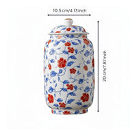 Sealed Tea Jar Easy to Easy-to-Maintain Ceramic Tea Container Retro Design Kitchen Storage