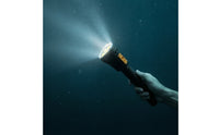 Portable Dive Torch with Side Switch Bright Dive Light with Rechargeable Battery Rugged Diving Light Compact for Divers