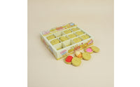 24 Pieces Squishy Delicate Bite Sum Press Toy Food-Shaped Bun Toy with Steamer Case Realistic Stress-Relief for Collectors