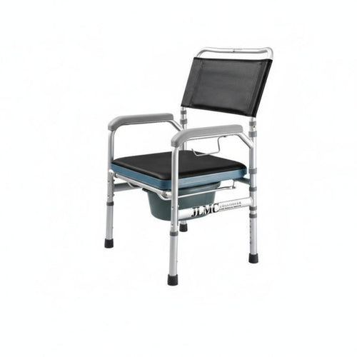 Bedside Commode Chair Foldable Design Portable Toilet Easy to Clean for Seniors