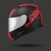 Aerodynamic Full Coverage Helmet | Breathable, Helmet with Dual Visor, for Motorcycle Riding