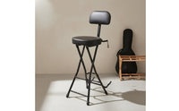Guitar Chair with Backrest Foldable Folding Guitar Stool Portable for Musicians