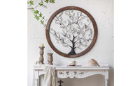 Branch Wall Art Antique Look Metal Tree Wall Decor Gift Idea for Garden, Patio