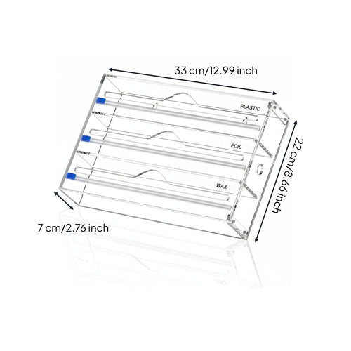 Wall Mounted Plastic Wrap Easy to Cut Household Storage for Kitchen