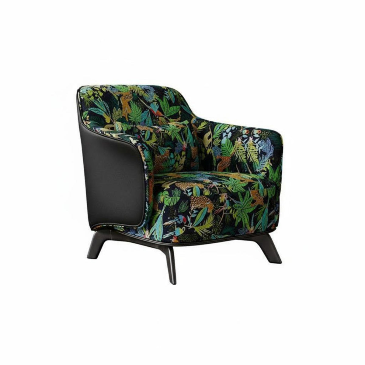 Single Wooden Frame Chair Mid-Century Modernretro-Modern Modern Lounge Seating Minimalist Stylistic Breathable for Home Users