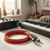 Short 5-Pin MIDI Cable Straight-Through 5-Pin DIN MIDI Cable Compact Low-Clutter for Keyboardists, Musicians, Producers, Synthesizer, Studio, Desktop